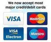 credit cards accepted